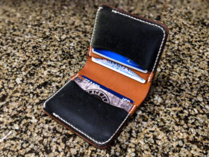 Black Flag Leather Goods - Blue Steel Bifold Wallet