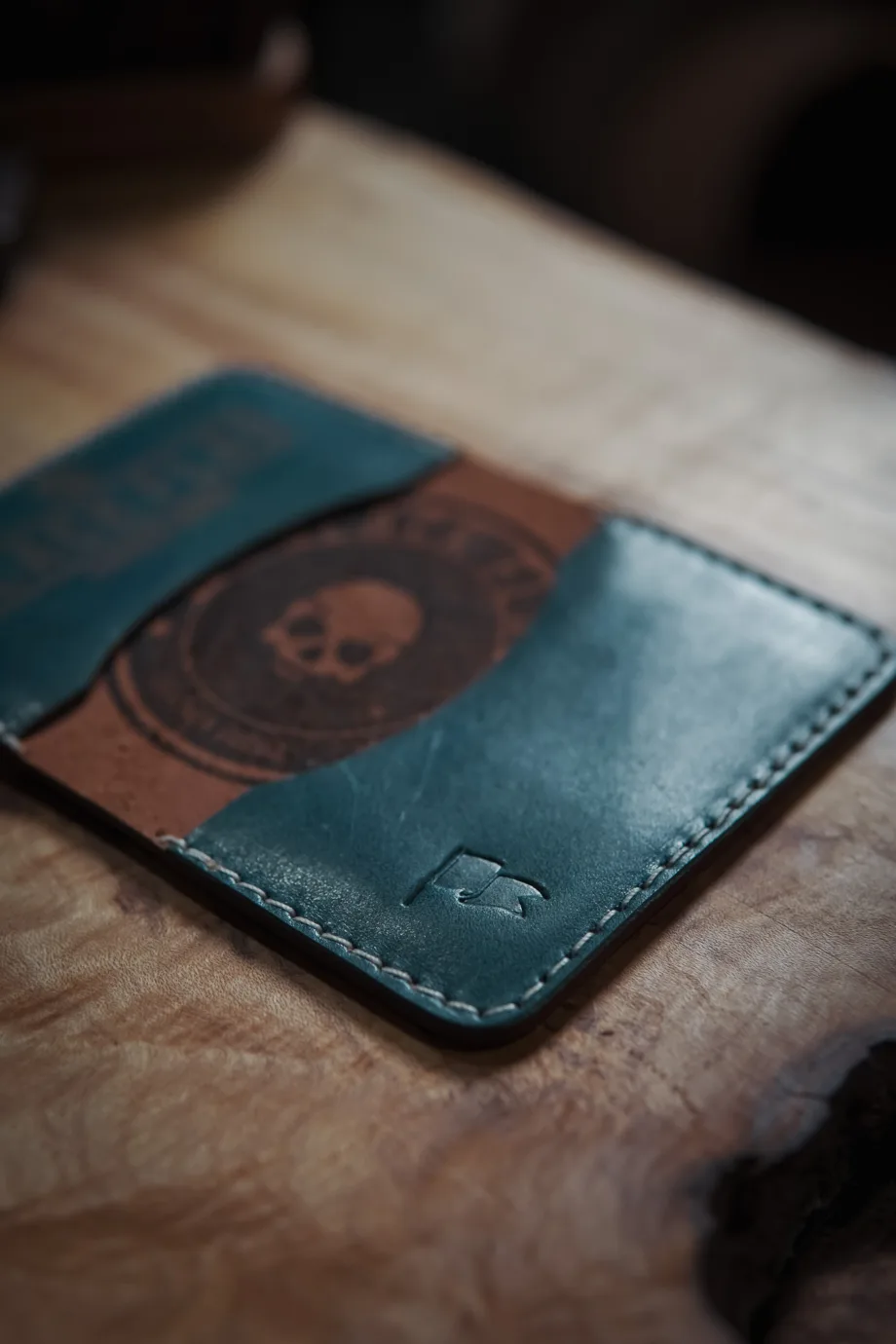 Minimalist Bifold Cardholder on table