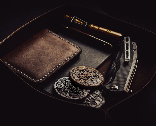 Leather Valet Tray Free PDF Template