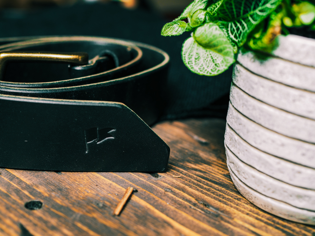 Black Flag Leather Goods Belt