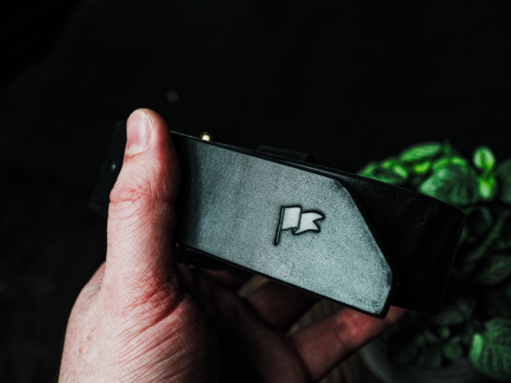 Black Flag Leather Goods Belt