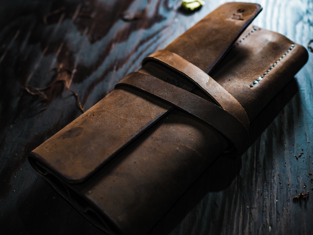 Black Flag Leather Goods Knife Fold