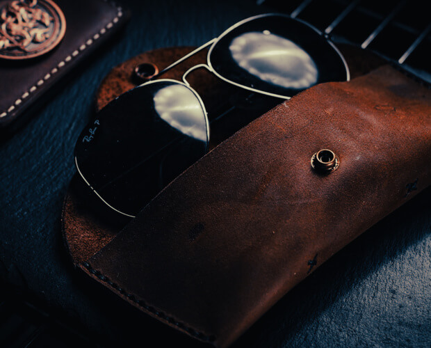Leather Sunglasses Case Free PDF Template