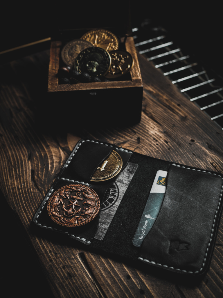 EDC Challenge Coin Leather Card holder