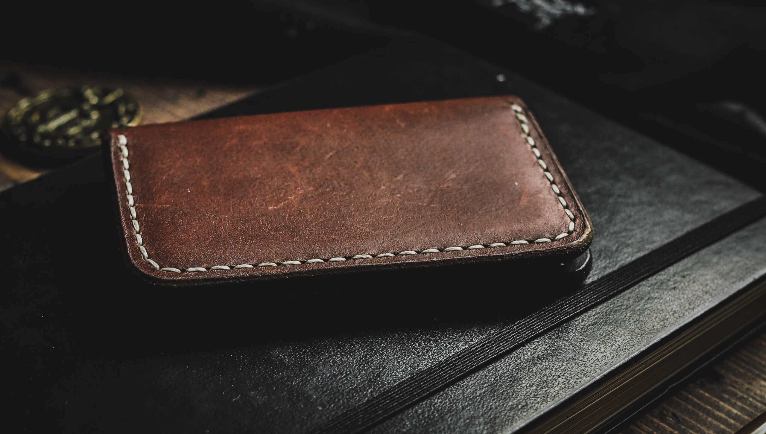 Leather Folded Cardholder Wallet Free PDF Template