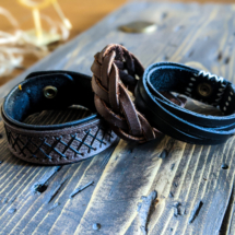 Assorted leather bracelets