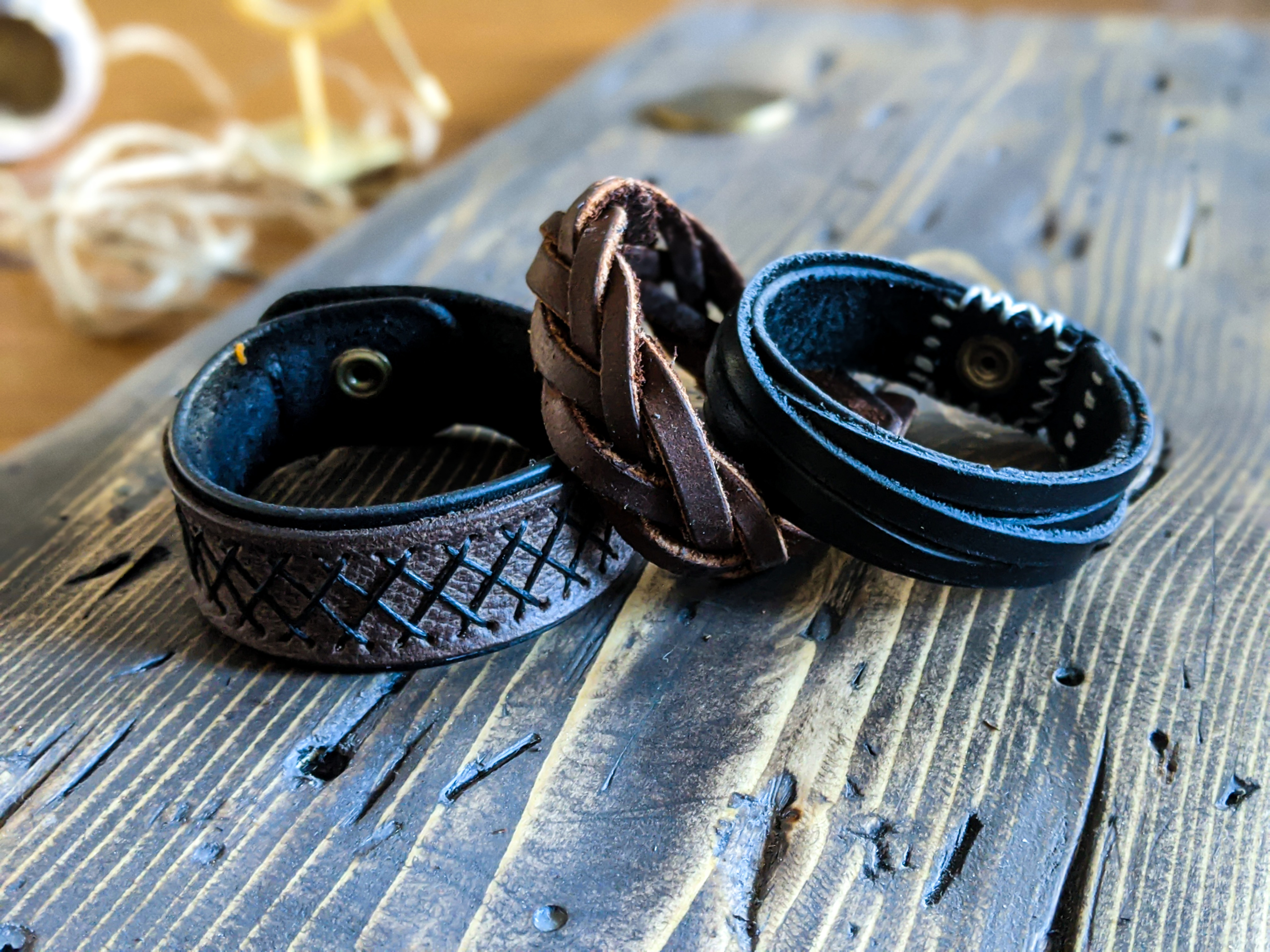 Mexican sales leather bracelets