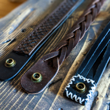 Leather bracelets different styles