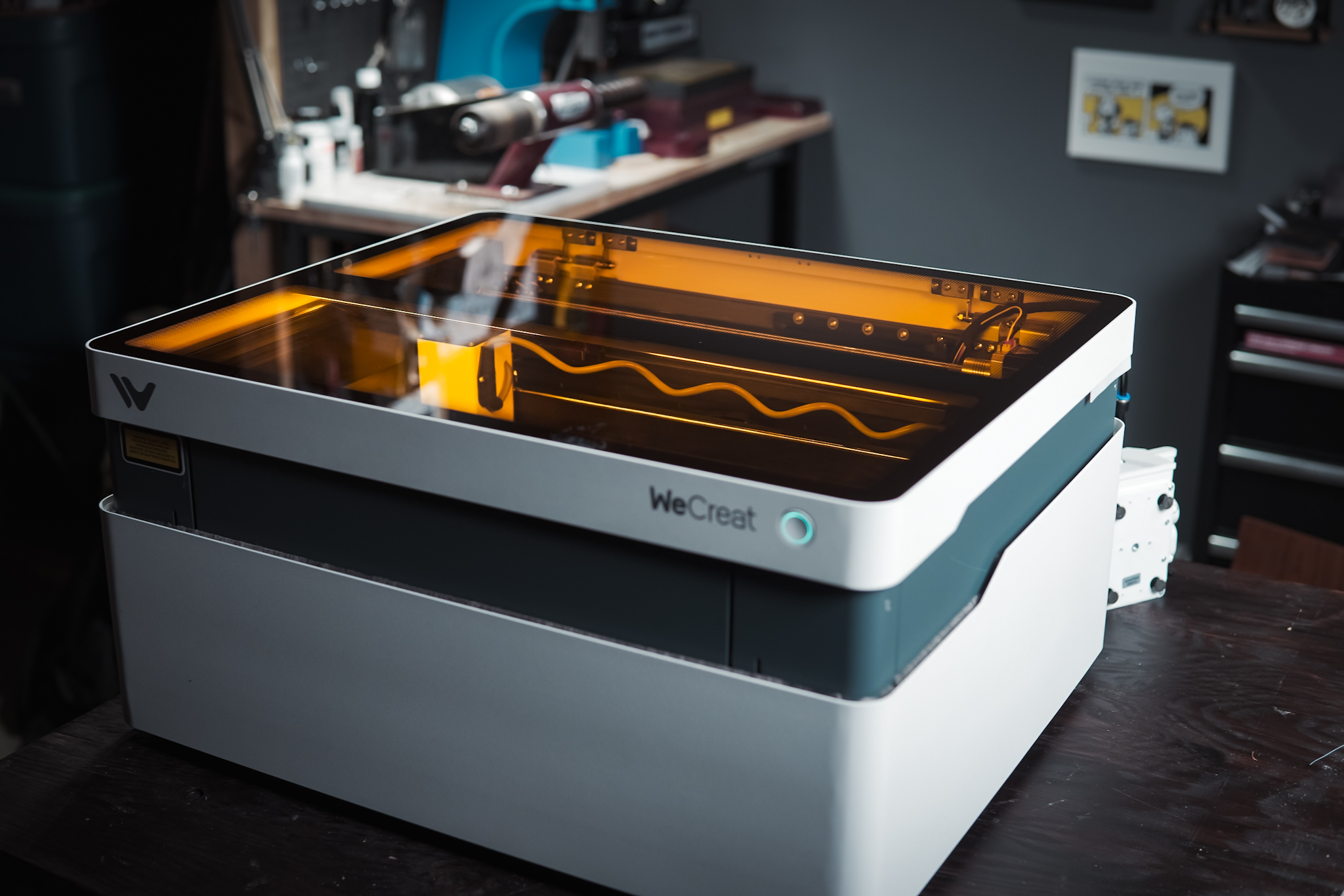Reviewing the AMAZING WeCreat Vision Diode Laser - Black Flag Leather Goods