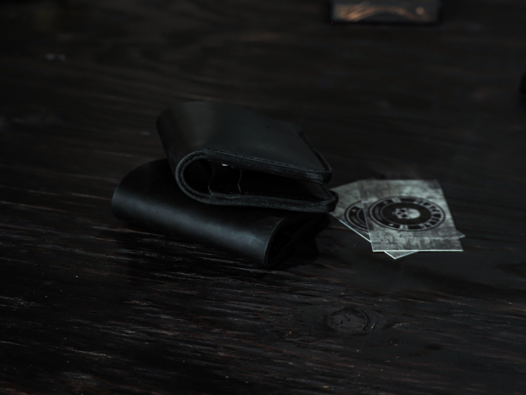 black leather wallet